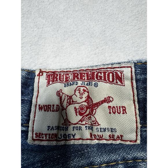 True Religion Womens Joey Low Rise Flare Bootcut Jeans Ocean Blue Size 28 Denim - Picture 13 of 13